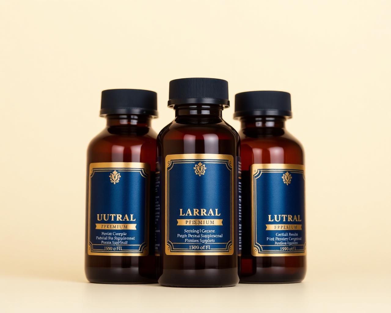 DIALESE, MYCO-BALANCE, and CAERITE herbal bottles